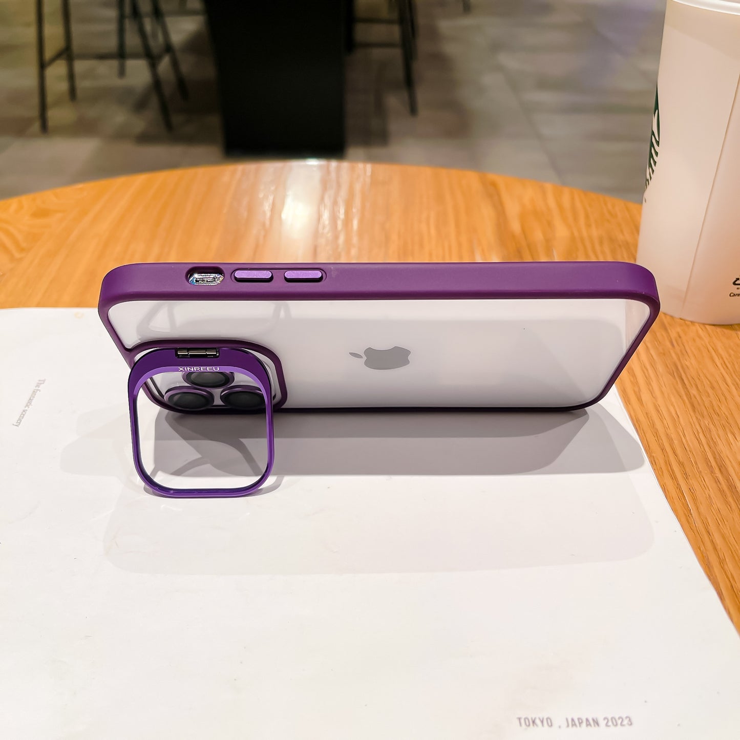 Transparent stand iPhone case